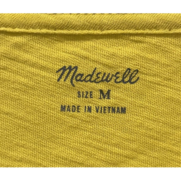 MADEWELL Mustard Short Sleeve Top - Picture 2 of 3